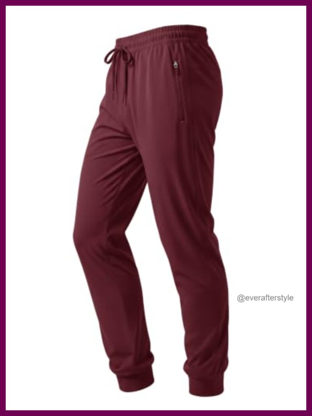 Lightweight Quick Dry Men's Joggers with 3 Zipper Pockets